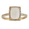 2.03 ctw Aquamarine and Diamond Ring - 14KT White Gold