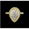 Image 2 : 0.58 ctw Diamond Ring - 14KT Two Tone Gold