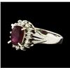 Image 1 : 1.17 ctw Ruby and Diamond Ring - Platinum