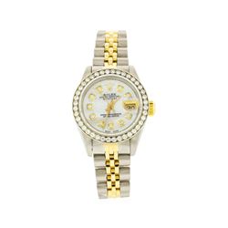 Rolex Two-Tone Diamond DateJust Ladies Watch