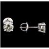 Image 2 : 1.14 ctw Diamond Stud Earrings - 14KT White Gold