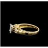 Image 3 : 14KT Yellow Gold 0.56 ctw Diamond Ring