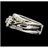 Image 1 : 0.50 ctw Diamond Wedding Set - 14KT White Gold