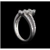 Image 4 : 0.37 ctw Diamond Ring - 14KT White Gold