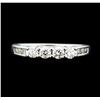 Image 2 : 0.50 ctw Diamond Four Stone Ring - 14KT White Gold