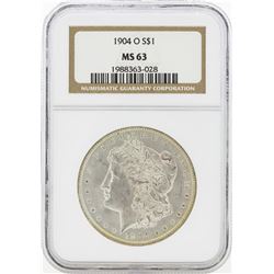 1904-O MS63 NGC Morgan Silver Dollar