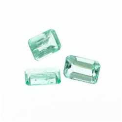 2.4 cts. Natural Emerald Cut Emerald Parcel