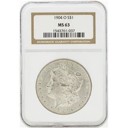 1904-O MS63 NGC Morgan Silver Dollar