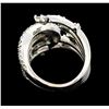 Image 3 : 1.50 ctw Diamond Nature Ring - 14KT White Gold