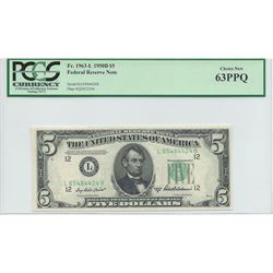 1950B $5 Federal Reserve Note