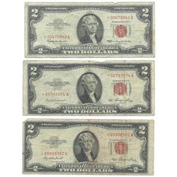 (7) 1953 $2 Legal Tender Star Notes