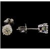 Image 2 : 0.74 ctw Diamond Earrings - 14KT White Gold
