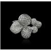 Image 2 : 14KT White Gold 0.77 ctw Diamond Ring