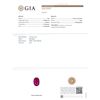 Image 6 : GIA Cert 5.86 ctw Ruby and Diamond Ring - 14KT White Gold