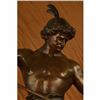 Image 2 : Painted Spelter Sculpture Post Pugnam Picault Bronze Statue