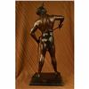 Image 3 : Painted Spelter Sculpture Post Pugnam Picault Bronze Statue