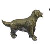 Image 4 : Puppy Golden Retriever Dog Bronze Statue