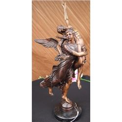 Gloria Victis Bronze Sculpture on Marble Base Statue