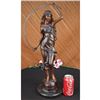 Image 1 : Juleus Metal Arch Entertainer Bronze Sculpture on Marble Base Figurine