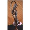 Image 5 : Juleus Metal Arch Entertainer Bronze Sculpture on Marble Base Figurine