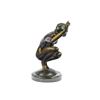 Image 2 : Nudist Performer Bronze Sculpture on Marble Base Statue