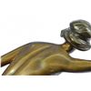 Image 8 : Nudist Performer Bronze Sculpture on Marble Base Statue