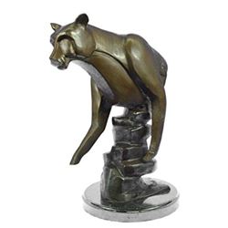 Cougar Female Lion Bronze Sculpter