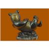 Image 3 : Lazy Chinese Panda Wildlife Creature Bronze Sculpture