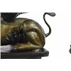 Image 3 : Lion Of Venice Winged Bronze Sculpture on Marble Base Figure