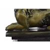 Image 5 : Lion Of Venice Winged Bronze Sculpture on Marble Base Figure