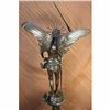 Image 4 : Archangel with Sword Bronze Sculpture on Marble Base Figurine