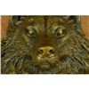 Image 2 : Hot Cast Wolf Head Bronze Sculpture Wall Mount Figurine