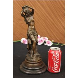 Nude Naked Nymph Bronze Sculpture