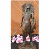 Image 1 : Apache Native American Warrior Bronze Statue