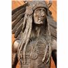 Image 2 : Apache Native American Warrior Bronze Statue
