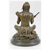 Image 4 : Native American Chanting Bronze Sculpture