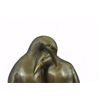 Image 2 : Emperor penguin and family bronze sculpture on Marble Base statue