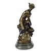 Image 1 : Mercury Bronze Statue On Marble Base Sculpture