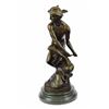 Image 8 : Mercury Bronze Statue On Marble Base Sculpture