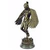 Image 9 : Indian Native American Warrior Bronze Statue on Marble Base Sculpture