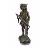 Image 9 : Native American Indian Chief Bronze Figurine on Marble Base Sculpture