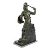 Image 8 : Bold Knight Warrior With Sword Bronze Statue