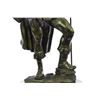 Image 2 : Roman Warrior With Armor Bronze Sculpture on marble base Statue
