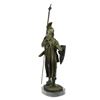 Image 6 : Roman Warrior With Armor Bronze Sculpture on marble base Statue