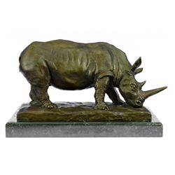 Animal edition Rhinoceros Bronze Sculpture