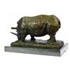 Image 4 : Animal edition Rhinoceros Bronze Sculpture