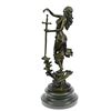 Image 6 : Justice Lady Bronze Statue on Marble base Sculpture