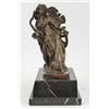 Image 1 : Victorian Beauty Sitting Bronze Sculpture on Marble base Figurine