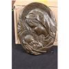 Image 4 : Virgin Mary Holding Baby Jesus Wall Plaque Bronze Sculpture