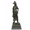 Image 10 : Native American Indian Woman LostWax Bronze Statue